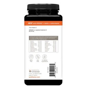 کلاژن پپتاید وریسول همراه با بیوتین یوتئوری Youtheory Concentrated Effect VERISOL Collagen (345 عددی)