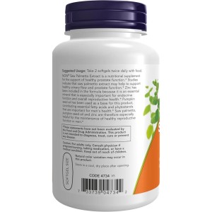 سافت ژل عصاره ساوپالمتو NOW Foods Saw Palmetto 160mg (90 عددی)
