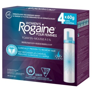 فوم ماینوکسیدیل رشد مجدد موي 2 درصد روگین Rogaine Minoxidil Foam For Woman (4 عددی)