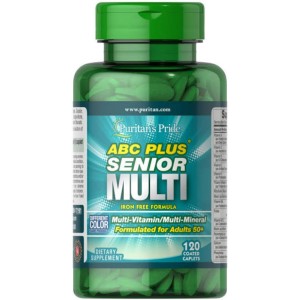 قرص مولتی ویتامین مینرال بالای 50 سال Puritan Pride ABC Senior Multivitamin پوریتان پراید (120 عددی)