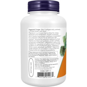 سافت ژل منیزیم سیترات ناو فودز NOW Foods Magnesium Citrate 400mg (90 عددی)