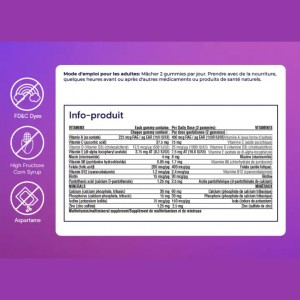 پاستیل مولتی ویتامین بانوان بایر Bayer One A Day Multi Vitamin Gummies For Woman (130 عددی)