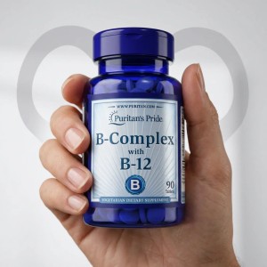 قرص ویتامین ب کمپلکس Puritan Pride B-Complex With B12 پوریتان پراید (90 عددی)