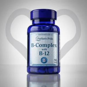 قرص ویتامین ب کمپلکس Puritan Pride B-Complex With B12 پوریتان پراید (90 عددی)