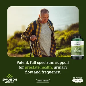 کپسول عصاره ساوپالمتو سوانسون Swanson Saw Palmetto 540mg (250 عددی)