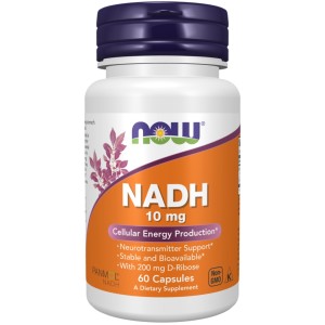 کپسول افزایش انرژی ان ای دی اچ ناو فودز NOW Foods NADH 10mg (60 عددی)