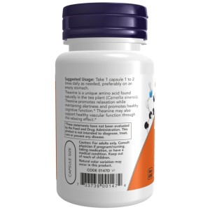 کپسول کاهش استرس ال-تیانین همراه با اینوسیتول ناو فودز NOW Foods L-Theanine 200mg (120 عددی)