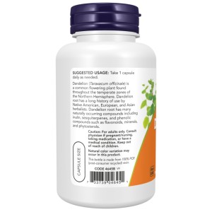 کپسول گیاهی سلامت بدن ریشه قاصدک ناو فودز NOW Foods Dandelion Root 500mg (100 عددی)
