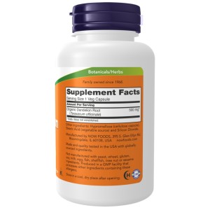 کپسول گیاهی سلامت بدن ریشه قاصدک ناو فودز NOW Foods Dandelion Root 500mg (100 عددی)