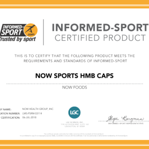 کپسول عضله ساز آمینو اسید اچ ام بی ناو اسپورت NOW Sports HMB 500mg (120 عددی)