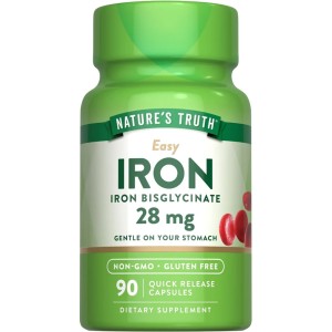 کپسول آهن آسان نیچرز تروث Nature's Truth Easy Iron 28mg (90 عددی)