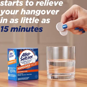 قرص جوشان تسکین درد آلکا سلتزر بایر Bayer Alka-Seltzer Hangover Relief (60 عددی)