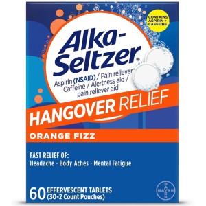 قرص جوشان تسکین درد آلکا سلتزر بایر Bayer Alka-Seltzer Hangover Relief (60 عددی)