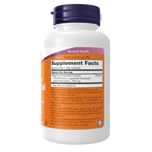 کپسول گیاهی سلامت قلب و عروق رسوراترول ناو فودز NOW Foods Resveratrol 350mg (60 عددی)