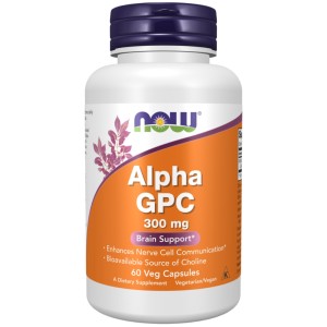 کپسول تقویت سیستم عصبی آلفا جی پی سی ناو فودز NOW Foods Alpha GPC 300mg (60 عددی)