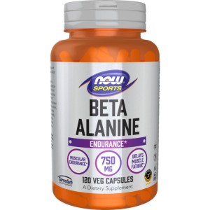 کپسول تقویت عضلات بتا آلانین ناو اسپرت NOW Sports Beta-Alanine 750mg (120 عددی)
