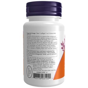 کپسول گیاهی کوآنزیم ناو فودز NOW Foods Coenzyme Q10 50mg (100 عددی)