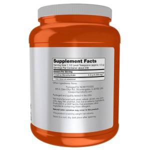 پودر کراتین مونوهیدرات ماکرونایزد ناو اسپرت NOW Sports Creatine Monohydrate Micronized Powder 4200mg (1000 گرم)