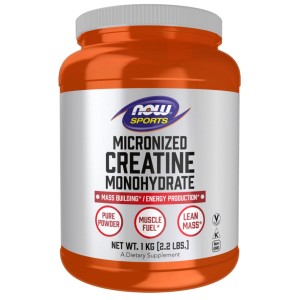 پودر کراتین مونوهیدرات ماکرونایزد ناو اسپرت NOW Sports Creatine Monohydrate Micronized Powder 4200mg (1000 گرم)