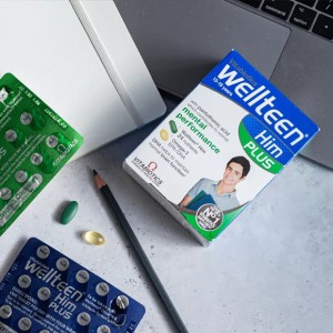 قرص ویتامین پسران ولتن هیم پلاس ویتابیوتیکس Vitabiotics Wellteen Him Plus (56 عددی)