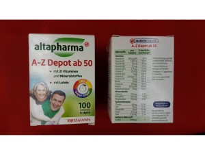قرص مولتی ویتامین آلتافارما A-Z Depot ab 50 (100 عددی)
