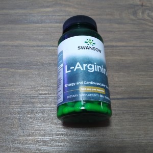 قرص آرژنین arginine 500 Mg سوانسون (100 عددی)