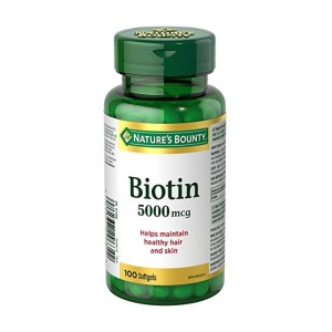 قرص بیوتین 5000mcg نیچرز بونتی (100 عددی)