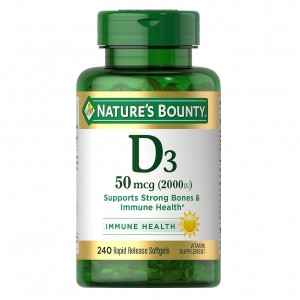 قرص ویتامین D3 1000iu نیچرز بونتی (300 عددی)