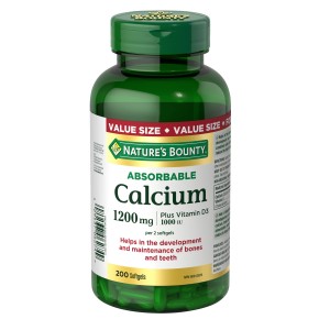 قرص کلسیم 1200mg همراه D3 1000iu نیچرز بونتی (100 عددی)