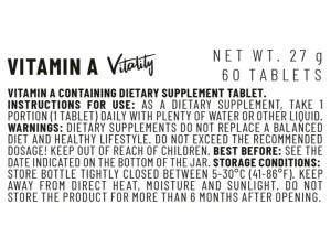 قرص ویتامین A ویتاکورپ (60 عددی)