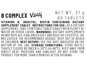 قرص ویتامین B-Complex ویتاکورپ (60 عددی)