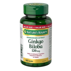 قرص عصاره جینکو بیلوبا Ginkgo Biloba 120mg نیچرز بونتی (180 عددی)