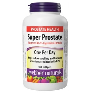 قرص Super Prostate وبر Webber Naturals (180 عددی)