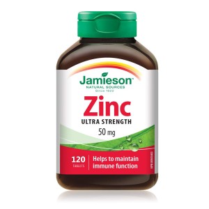 قرص زینک Jamieson Zinc 50mg جیمیسون  (120 عددی)