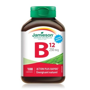 قرص Jamieson B-12 250mcg جیمیسون  (100 عددی)