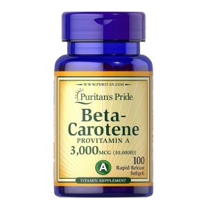 قرص بتاکاروتن Beta-Carotene 3.000mcg (100 عددی)