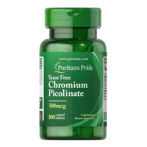 قرص کاهش وزن و قند خون Chromium Picolinate 500mcg پوریتان پراید (100 عددی)