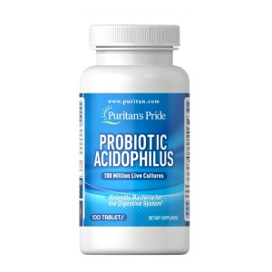 قرص اسیدوفیلوس پروبیوتیک Acidophilus Probiotic پوریتان پراید (100 عددی)