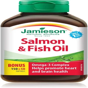 قرص امگا Salmon & Fish Oils Omega-3 جیمیسون  (200 عددی)