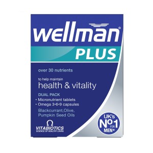 قرص ویتامین آقایان Wellman Plusویتابیوتیکس (30 عددی)