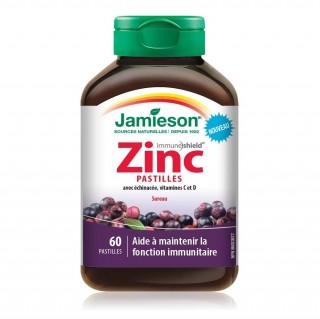 پاستیل طعم دار Zinc 10mg + C 100mg جیمیسون (60 عددی)