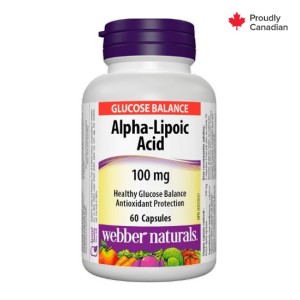 قرص آلفا لیپوئیک اسید Alpha Lipoic Acid 100mg وبر Webber Naturals (60 عددی)