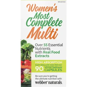 قرص مولتی ویتامین Women’s Most Complete Multi Vitamin وبر Webber Naturals (90 عددی)