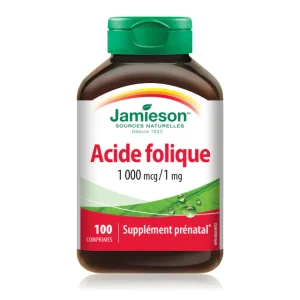 قرص فولیک اسید Jamieson Folic Acid 1.000mg جیمیسون (100 عددی)