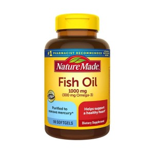 سافت ژل امگا 3 Fish Oil 1000mg نیچرمید NatureMade (90 عددی)