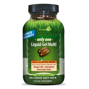 قرص مولتی ویتامین همراه با آهن Only One Liquid-Gel Multi Irwin Naturals ایروین نچرالز (60 عددی)