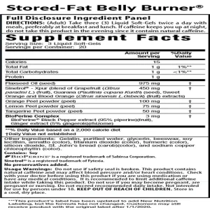 قرص چربی سوز Stored-Fat Belly Burner Irwin Naturals ایروین نچرالرز (60 عددی)