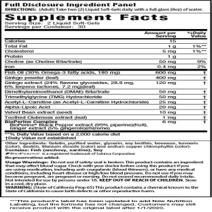 قرص عصاره جینکو بیلوبا Ginkgo-Smart 120mg Irwin Naturals ایروین نچرالرز (60 عددی)