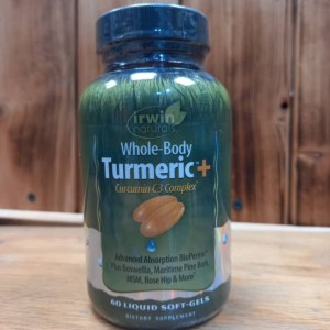 قرص زردچوبه Whole-Body Turmeric + Curcumin C3 Complex Irwin Naturals ایروین نچرالز (60 عددی)