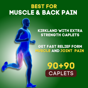 تسکین دهنده کمردرد و دردهای عضلانی Extra Strength Muscle Back Pain Relief کرکلند (180 عددی)